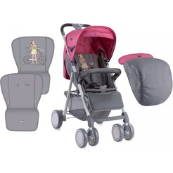 Коляска прогулочная Lorelli Aero 2017 Rose&Grey Girl