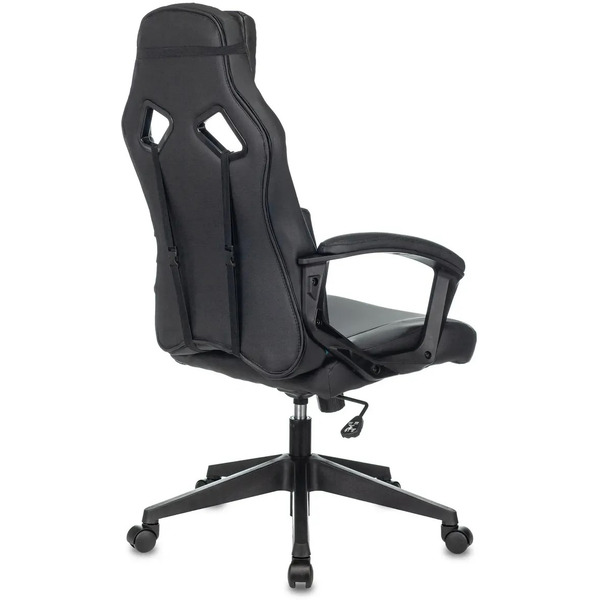 Кресло геймерское Бюрократ Zombie Driver (черный/голубой)