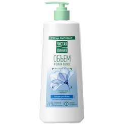 Бальзам-ополаскиватель ЧИСТАЯ ЛИНИЯ Объем и сила Пшеницы, 730 мл