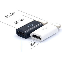 Адаптер Bingo MicroUSB - Lightning (белый)