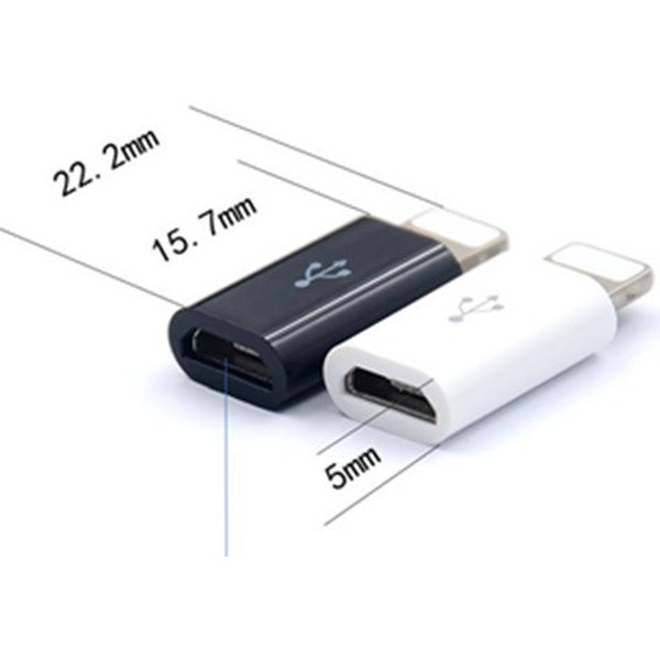 Адаптер Bingo MicroUSB - Lightning (белый)