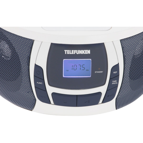 Магнитола TELEFUNKEN TF-CSRP3498BBLW (белый с синим)