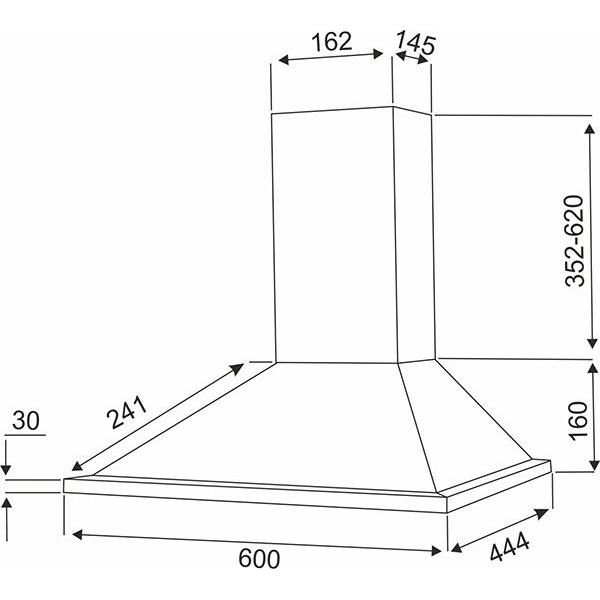Вытяжка DACH Iren 60 (черный)