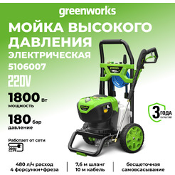 Мойка высокого давления Greenworks GDPW-SEMI-P15 5106007