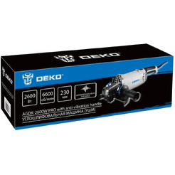 Угловая шлифмашина Deko AGDK-2600W PRO 084-1083