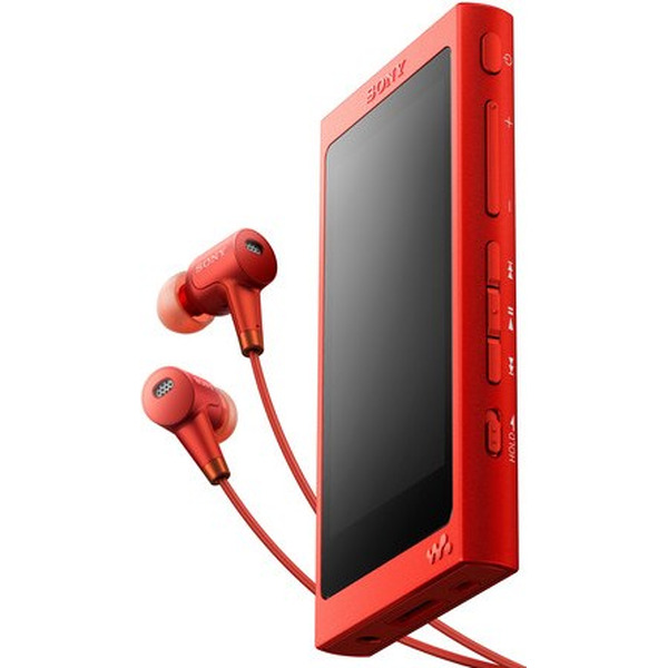 MP3 плеер SONY NW-A35HN, 16 Гб, красный