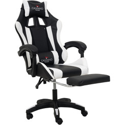 Игровое кресло Calviano 1583 (черный/белый)