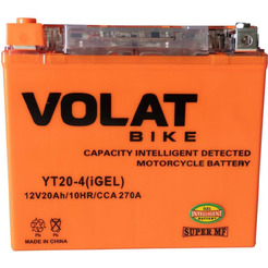 Мотоаккумулятор VOLAT YT20-4 20Ah (iGEL) L+