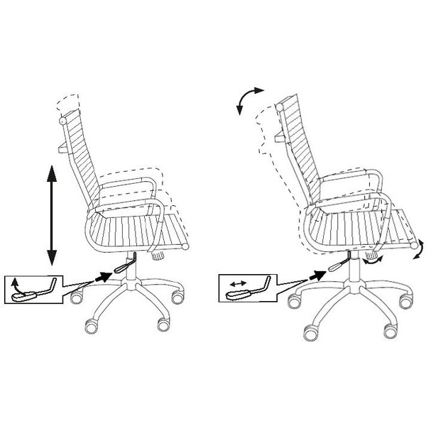 Кресло Бюрократ CH-883/IVORY