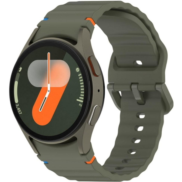Ремешок Bingo Wave Stitching для SAMSUNG Galaxy Watch 4/5/6/7/FE (оливковый)