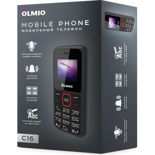 Мобильный телефон Olmio C16 (черный)