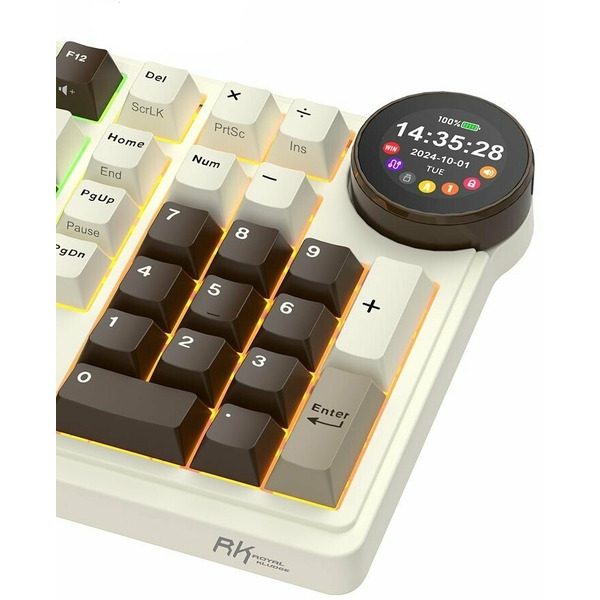Клавиатура Royal Kludge RK N99 Mokko Grey (Cream switch)