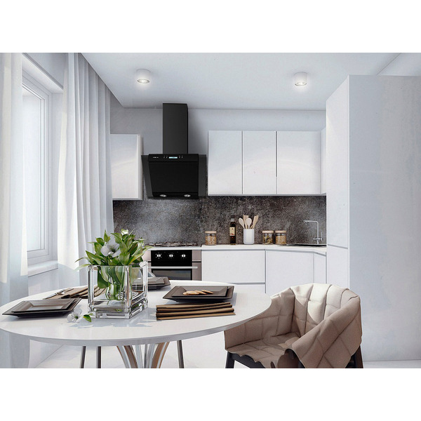 Кухонная вытяжка Maunfeld Gloria 60 (черный/черное стекло)