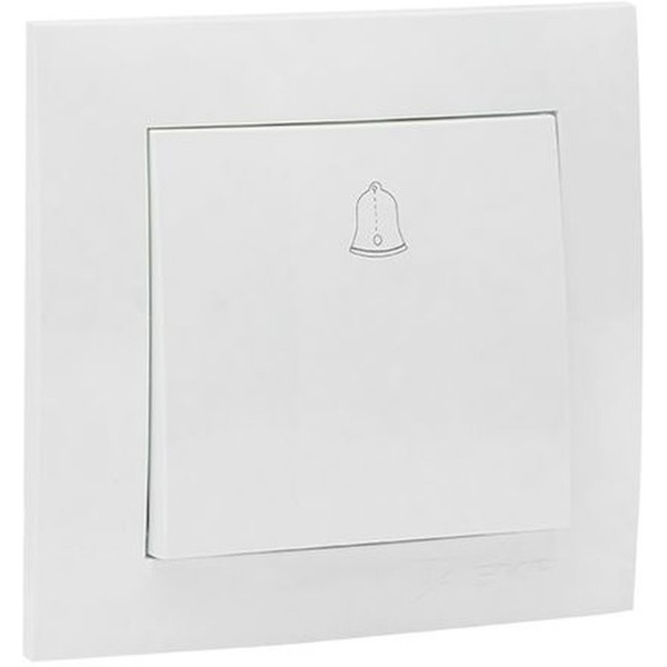 Кнопка для звонка EKF Валенсия (белый)