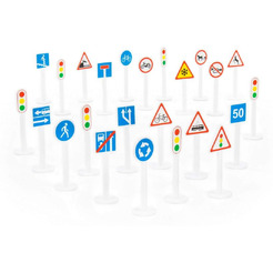 Набор дорожных знаков Полесье №3 (24 элемента) (в пакете) 64219