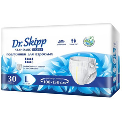Подгузники для взрослых DR.SKIPP Standard Extra р-р L (30 шт.)