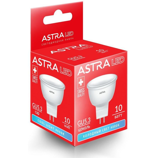 Лампа светодиодная ASTRA MR16 10W 4000K