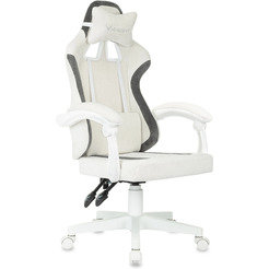 Кресло игровое Knight Wolf WH (молочный/серый)