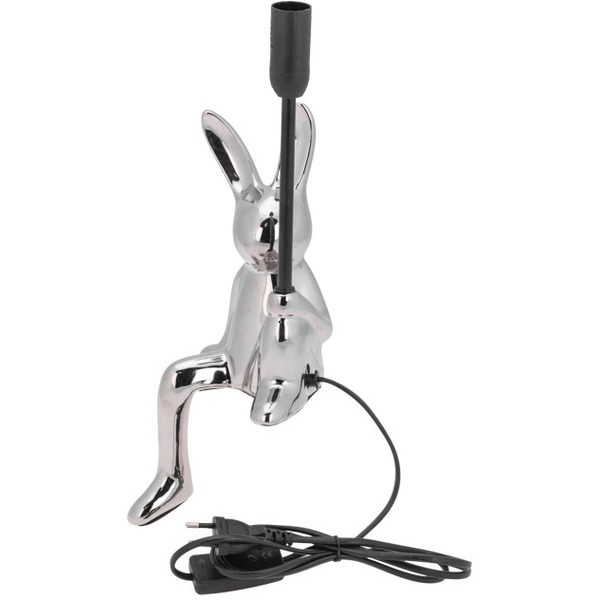 Светильник декоративный настольный REXANT 603-1030 МОБИ Заяц Е14, 40Вт, хром