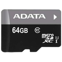 Карта памяти SDXC-micro 64GB ADATA AUSDX64GUICL10-RA1