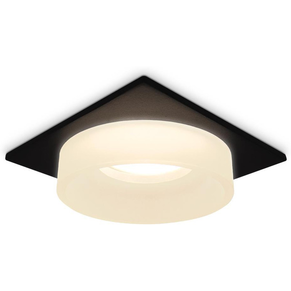 Точечный светильник Ambrella light TN1316 SBK/FR (черный песок/белый матовый)