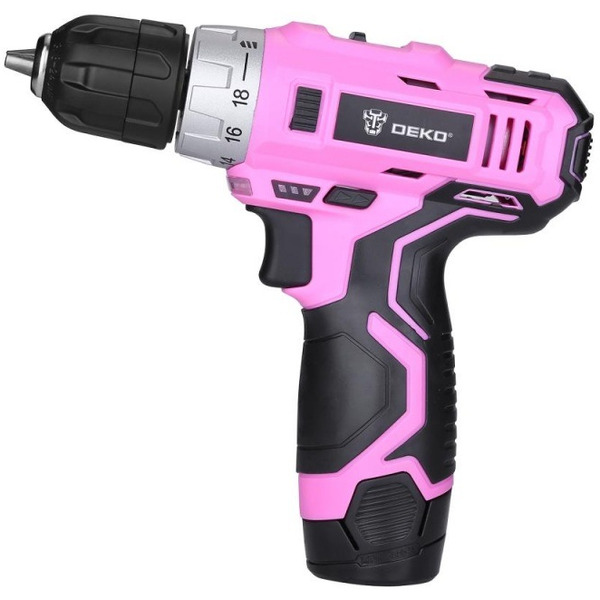 Дрель-шуруповерт Deko GCD12DU3 PINK SET2 (063-4171)