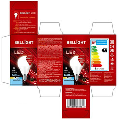 Лампа светодиодная BELLIGHT LED G45 8W 220V E14 4000K