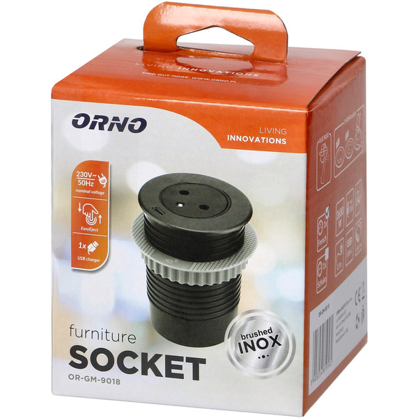 Блок розеточный Orno OR-GM-9018-B-FR 1,5 м