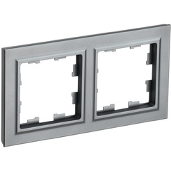 Рамка IEK Brite РУ-2-БрС