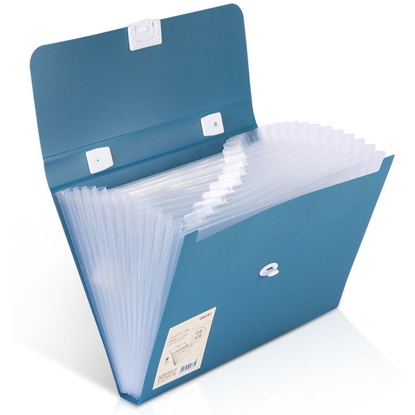 Папка-портфель Deli 72593 (голубой)