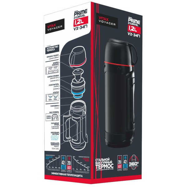Термос VITAX Active Prime in travel VX-3417