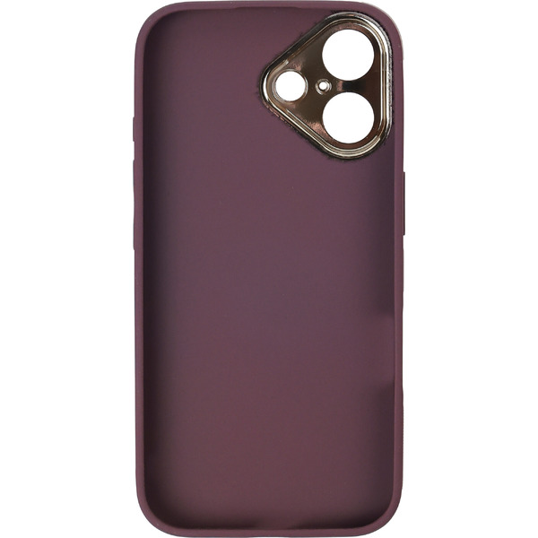 Чехол-накладка Bingo Gold Line для Apple iPhone 16 (бордовый)