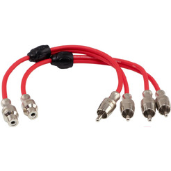 Кабель Aura RCA - RCA RCA-BY1 SE (0.2 м, красный)