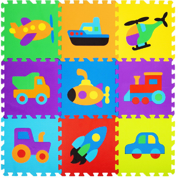 Коврик-пазл напольный ЮНЛАНДИЯ Машинки 664667