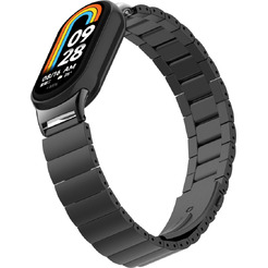Ремешок Bingo Stainless Strips для XIAOMI Mi Band 8 (черный)