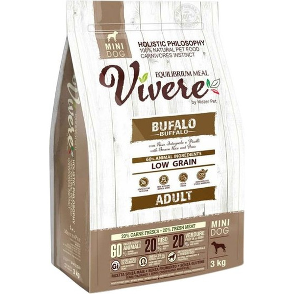 Сухой корм для собак Vivere Mini Adult Buffalo 3 кг