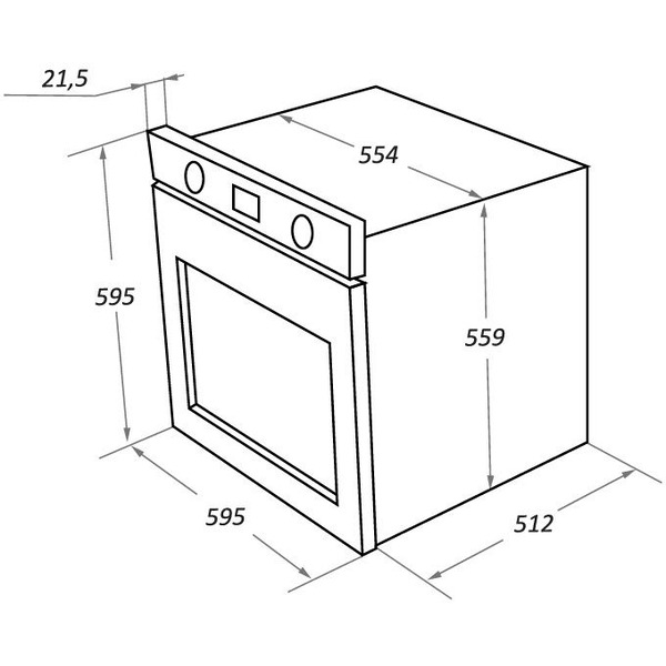 Духовой шкаф MAUNFELD EOEFG.566RIB.RT