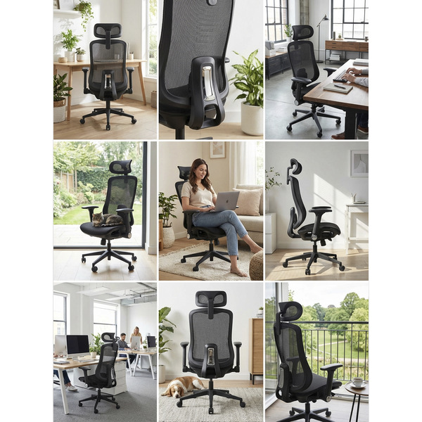 Офисное кресло myroo Office Pulse Black (XT-1099-B)