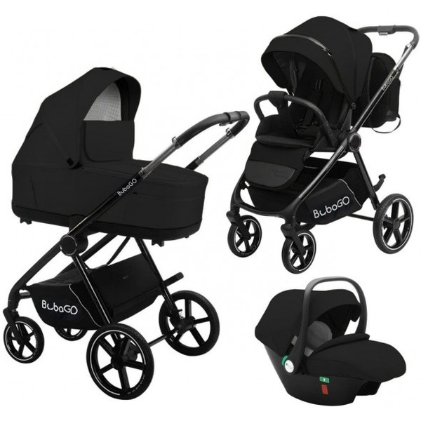 Универсальная коляска Bubago Niveta BG 192-1 (3 в 1, черный)