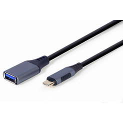 Кабель Cablexpert A-USB3C-OTGAF-01 USB Type-A - USB Type-C (0.15 м, фиолетовый)