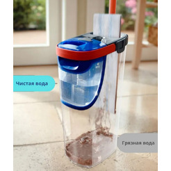 Набор для уборки с плоской шваброй Vileda H2Pro (ведро,швабра,моп)