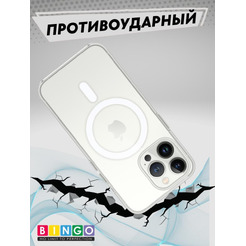Бампер BINGO Clear Magnetic для iPhone 13 Pro Прозрачный