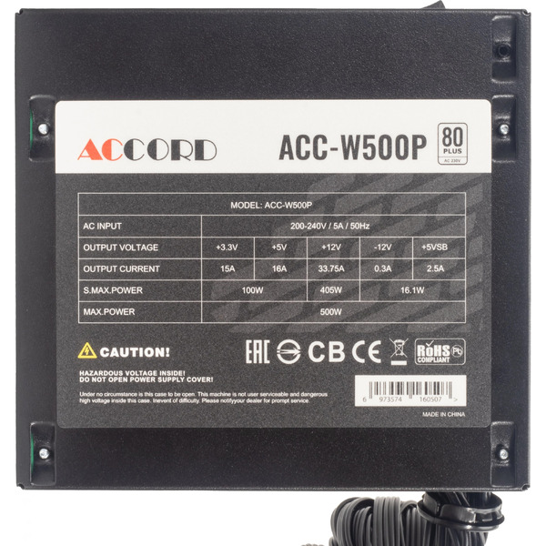 Блок питания Accord ACC-W500P