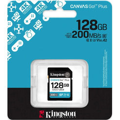 Карта памяти Kingston Canvas Go! Plus SDXC 128GB SDG4/128GB