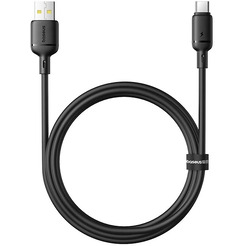Кабель Baseus Silky Fast Charging Data Cable USB Type-A - USB Type-C 3A (1 м, черный)