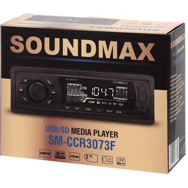 Автомагнитола Soundmax SM-CCR3073F (черный)