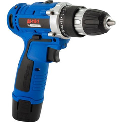 Дрель-шуруповерт Витязь ДА-110-2 с 2-мя АКБ, кейс