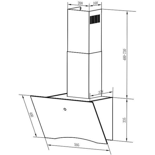 Вытяжка WEISSGAUFF Assy 60 TC BL