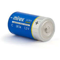 Батарея щелочная Mirex LR14 / C 1,5V  2 шт (2/12/96), shrink 23702-LR14-S2