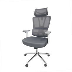Кресло офисное SITUP PALMA WHITE chrome (сетка Grey/ Grey)
